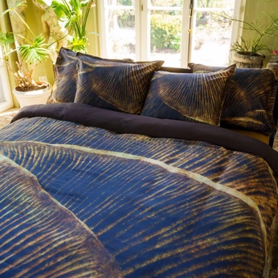 Bettwäsche Aichi Baumwolle Satin Blau