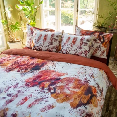 Bettwäsche Omachi Baumwolle Satin Orange