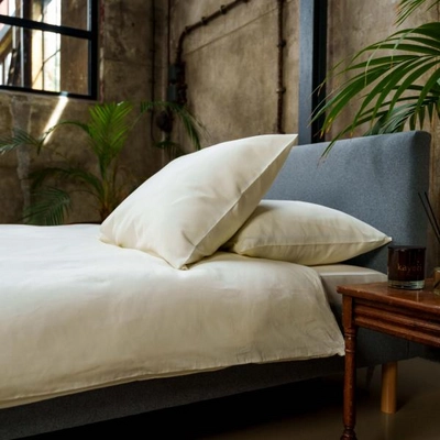 Bettwäsche Saya Baumwolle Satin Offwhite