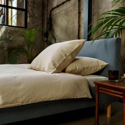 Bettwäsche Saya Baumwolle Satin Sand