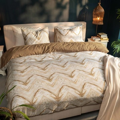 Bettwäsche Kayori Ako Baumwolle-Satin Gold