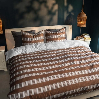 Bettwäsche Kayori Ozora Baumwolle-Satin Braun