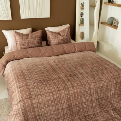 Bettwäsche Kayori Sunai Baumwolle-Satin Caramel