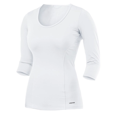 T-Shirt de Tennis HEAD Vision 3/4 Shirt Women White
