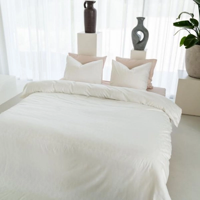 Bettwäsche Kayori Koko Baumwolle Offwhite