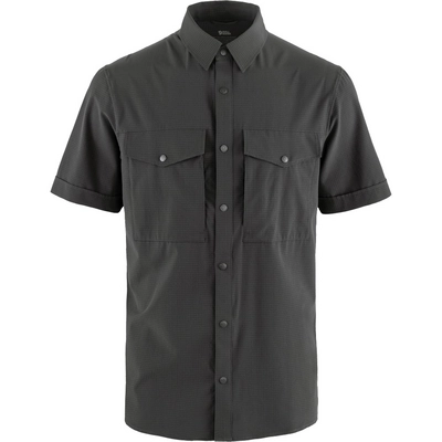 Hemd Fjällräven Abisko Trekking Shirt SS Herren Dark Grey