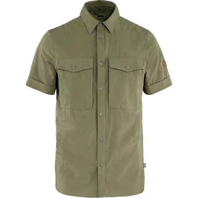 Chemise Fjällräven Homme Abisko Trekking SS Light Olive