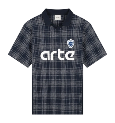 T-Shirt Arte Antwerp Homme Square Collar Plaid