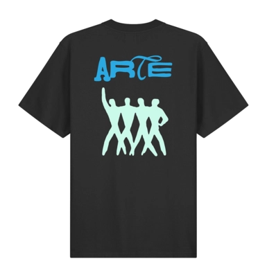 T-Shirt Arte Antwerp Men Back Logo People Black
