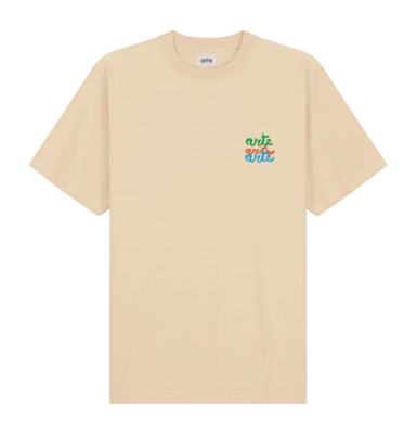 T-Shirt Arte Antwerp Men Multi Logo Cream