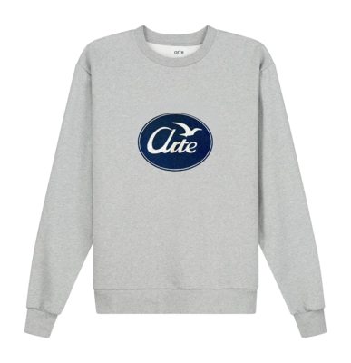 Pull Col Rond Arte Antwerp Men Bird Logo Grey
