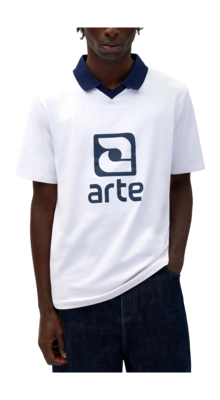 T-Shirt Arte Antwerp Logo Collar Herren White/Navy