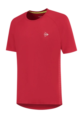 Tennis Shirt Dunlop Men Ap Club Crew Tee Jester Red