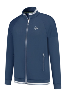 Tennis Hoodie Dunlop Men Ap Club Knitted Jacket Navy