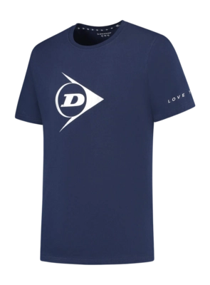 Tennisshirt Dunlop Unisex Ap Essentials Promo Tee Navy