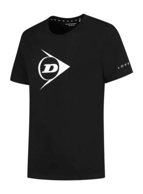 Tennisshirt Dunlop Unisex Ap Essentials Promo Tee Black