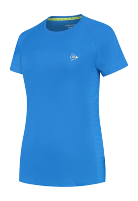 Tennisshirt Dunlop Women Ap Club Crew Tee Royal Blue