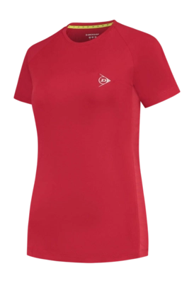 Tennisshirt Dunlop Women Ap Club Crew Tee Jester Red