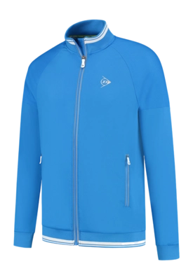 Tennis Hoodie Dunlop Boys Ap Club Knitted Jacket Royal Blue