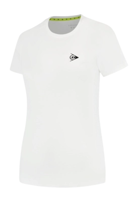 Tennis Shirt Dunlop Girls Ap Club Crew Tee White