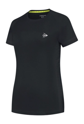 Tennis Shirt Dunlop Girls Ap Club Crew Tee Black