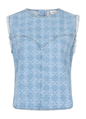 Top Dante6 Women Laia Monogram Jeans Skywash Blue