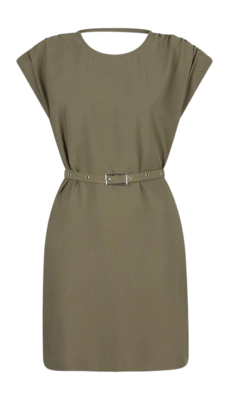 Kleid Dante6 Blaidy Belted Mini Damen Olive Glow