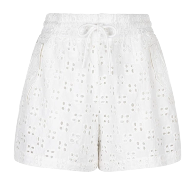 Shorts Dante6 Treva Broderie Anglaise Damen Optic White