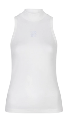Débardeur Dante6 Femme Lako Mockneck Logo Blanc Optique