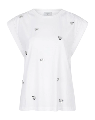 T-Shirt Dante6 Sparrow Sequins Embellished Tee Damen Optic White