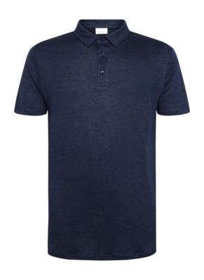 Polo Knowledge Cotton Apparel Homme Regular Linen Total Eclipse
