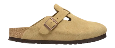 Klomp Birkenstock Men Boston Suede Latte Cream Regular