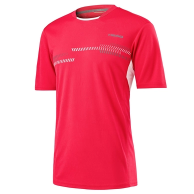 T-Shirt de Tennis HEAD Club Technical Shirt Boys Red