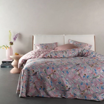 Bettwäsche Essenza Aleste Pale Lilac Bio-Baumwollsatin