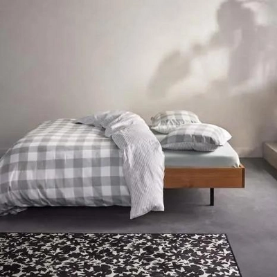 Bettwäsche Essenza Chess Dusty Green Baumwollsatin
