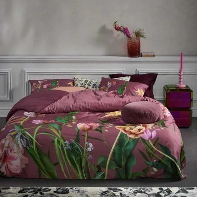 Bettwäsche Essenza Eloise Mauve Bio-Baumwollsatin