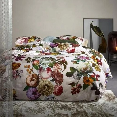 Bettwäsche Essenza Fleur Ecru Baumwollsatin