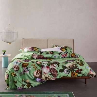 Bettwäsche Essenza Fleur Quiet Green Baumwollsatin
