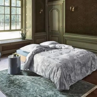 Bettwäsche Essenza Floor illusion Blue Baumwollsatin