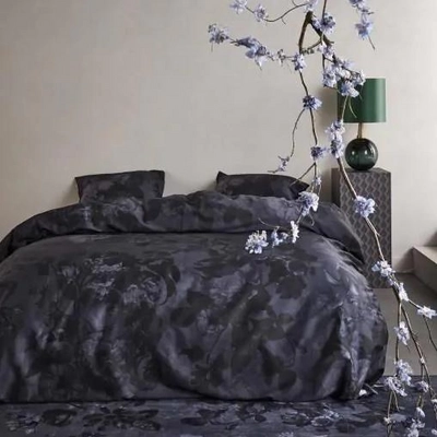 Bettwäsche Essenza Floor NightBlue Baumwollsatin