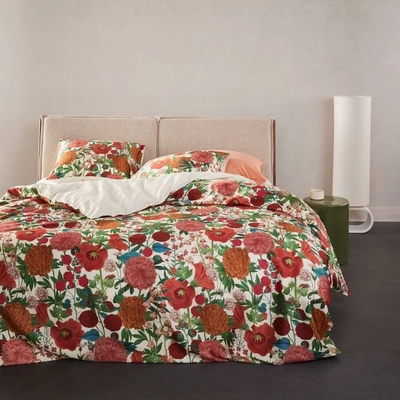 Bettwäsche Essenza Florentien Lobster Pink Bio-Baumwollsatin