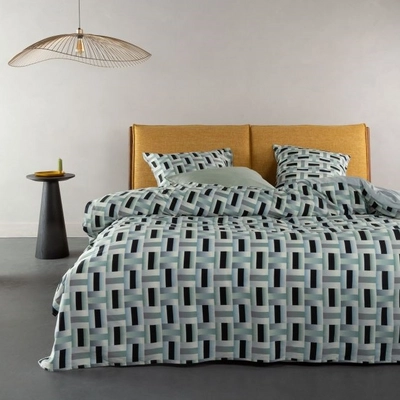 Bettwäsche Essenza Ilori Pearl Grey Baumwollsatin