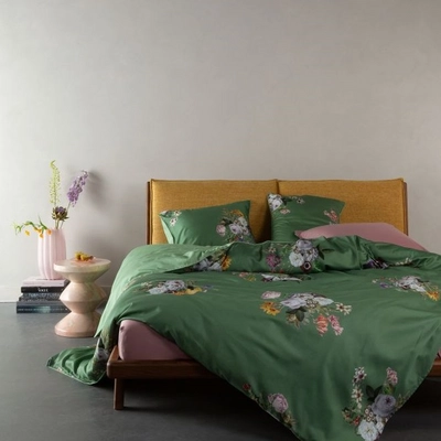 Bettwäsche Essenza Laurine Shale Green Bio-Baumwollsatin