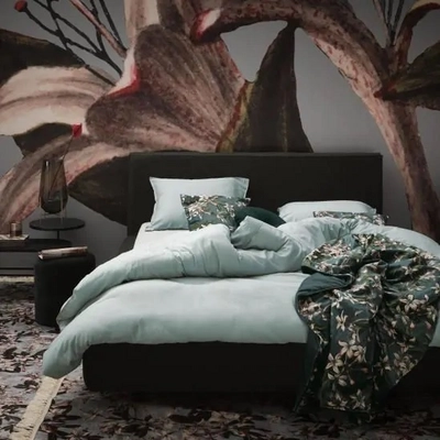 Bettwäsche Essenza Minte Dusty Green Baumwollsatin