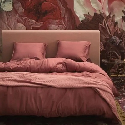 Bettwäsche Essenza Minte Dusty Rose Baumwollsatin