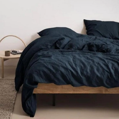 Bettwäsche Marc O'Polo Valka Indigo Blue Leinen
