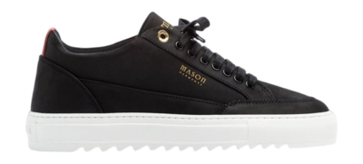 Mason Garments Men Tia Nabuk Black White