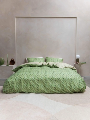 Bettwäsche SNURK Cozy Cactus Grün Bio-Baumwolle