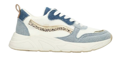Sneaker POSH by Poelman Women Kiki Beige Mit Kombination