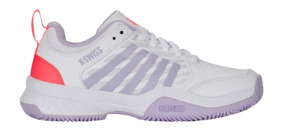 Tennisschuhe K-Swiss Court Express 2 Clay Damen White / Orchid Petal / Neon Blaze